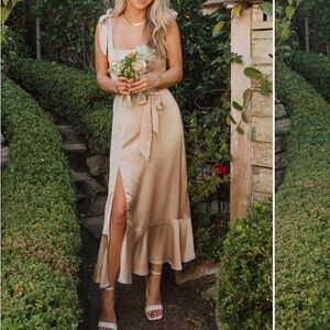 Show Me Your Mumu Claire midi bridesmaid dress